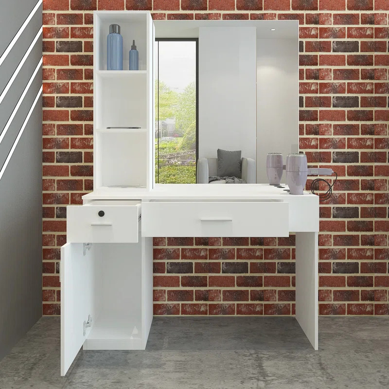 Aketzali 43'' Wide Vanity with Mirror | Wayfair North America