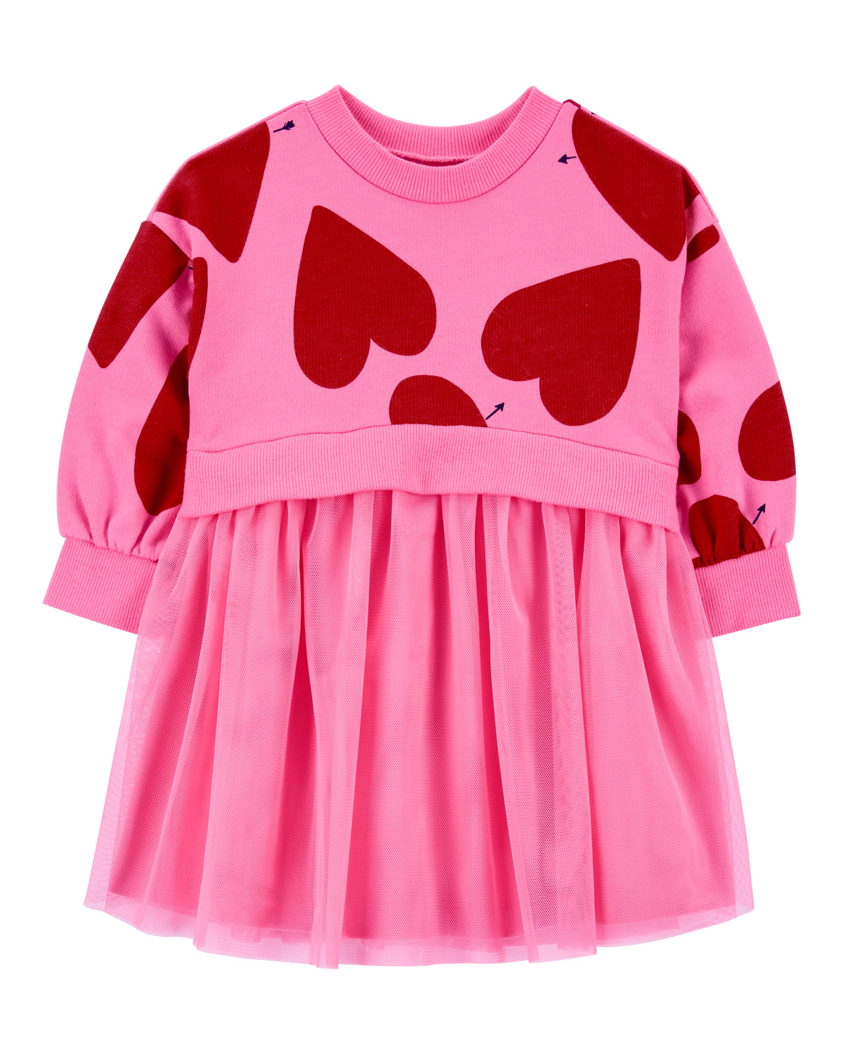 Baby Heart Long-Sleeve Dress | Carter's Inc