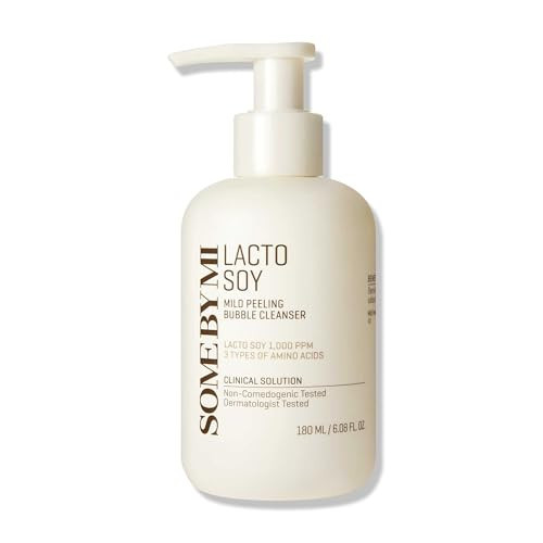 SOME BY MI Lacto Soy Mild Peeling Bubble Cleanser - 6.08Oz, 180ml - Daily Vegan Blackhead Removing Korean Face Wash for Skin Texture Care - Deeply Cleanses Sebum and Dead Skin Cells - Korean Skin Care | Amazon (US)