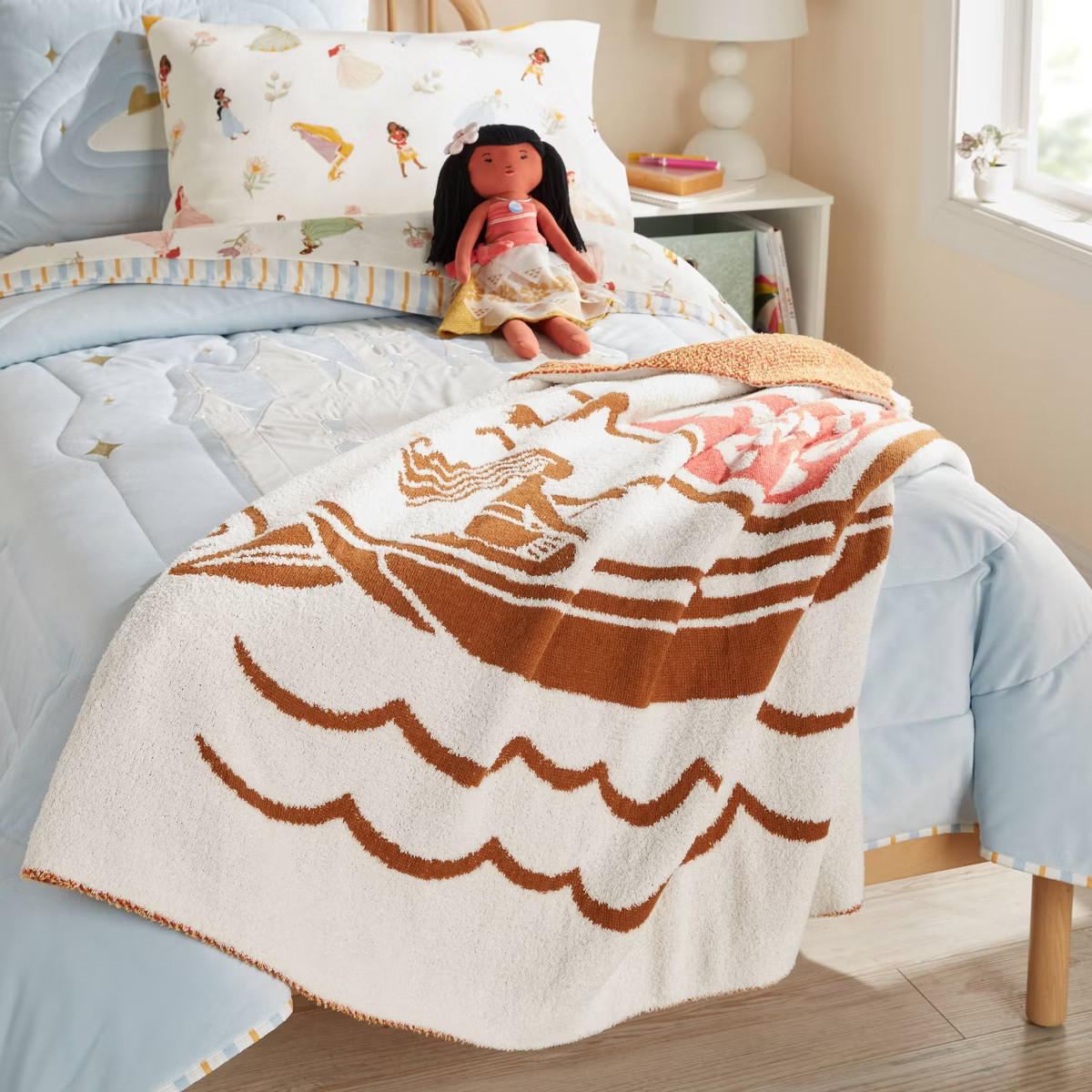 Princess Moana 'How Far I'll Go' Kids' Throw Blanket - The Disney Collection by Pillowfort™ | Target