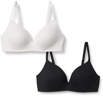 Amazon Essentials Womens Cotton Jersey Lined Plunge Bralette | Amazon (US)