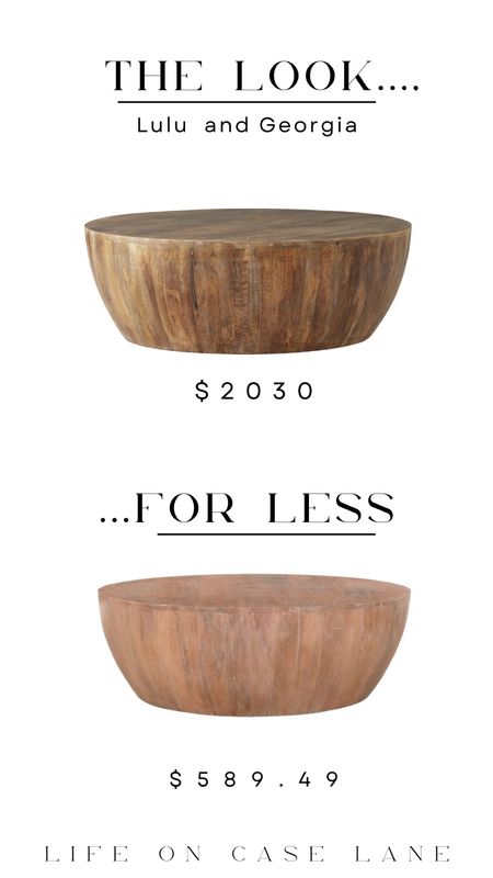 The look for less, save or splurge, rh dupe, furniture dupe, dupes, designer dupes, designer furniture look alike, home furniture, mango wood coffee table, coffee table, wood coffee table, round coffee table, affordable coffee tables 

#LTKhome
