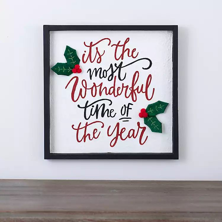 The Most Wonderful Time of the Year Wall Plaque | Kirkland's Home