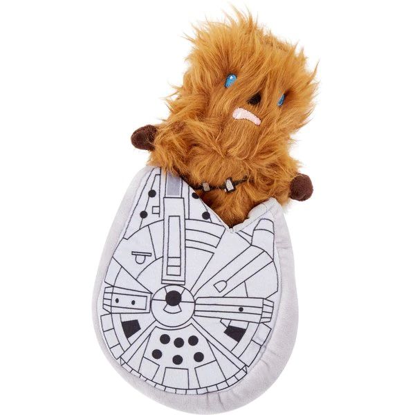 Fetch For Pets Star Wars Chewbacca M. Falcon Squeaky Plush Dog Toy, 7-in | Chewy.com