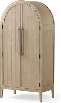 Maven Lane Selene Classical Wooden Cabinet in Antiqued White Finish | Amazon (US)