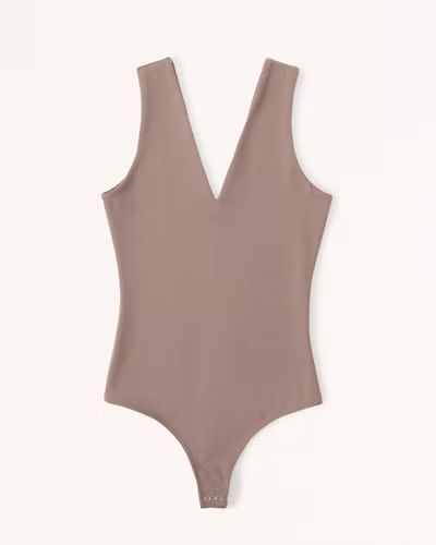 Seamless Fabric V-Neck Bodysuit | Abercrombie & Fitch (US)
