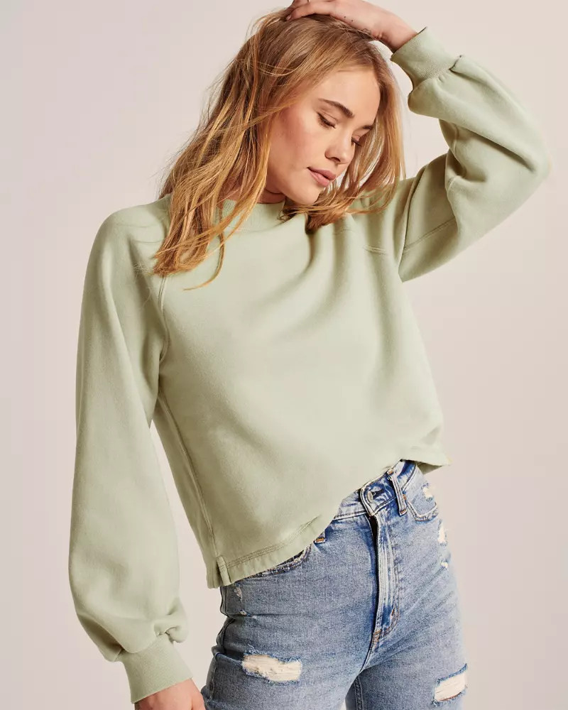 Mini Mockneck Sweatshirt | Abercrombie & Fitch US & UK