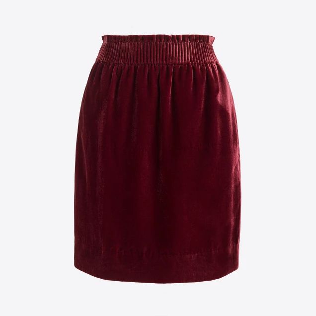 Velvet sidewalk mini skirt | J.Crew Factory