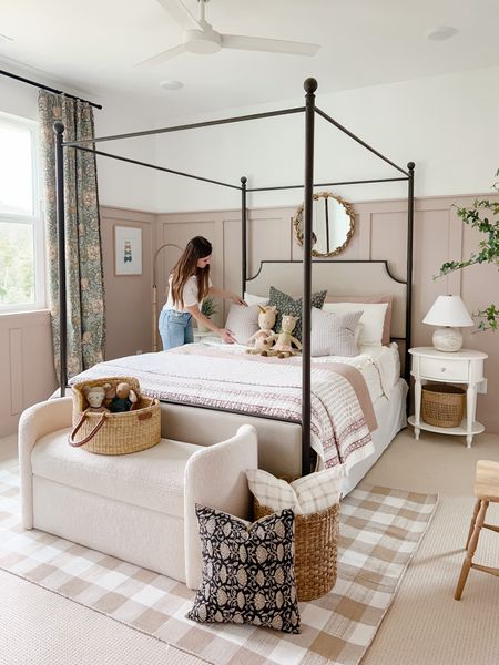 Almost everything in Kate’s room is on sale! Ends today! 

Girls bedroom, canopy bed, area rug, curtains, floral, nightstands, bench, pillows, ltkhome, home decor, bedroom decor 

#LTKhome #LTKCyberweek #LTKsalealert