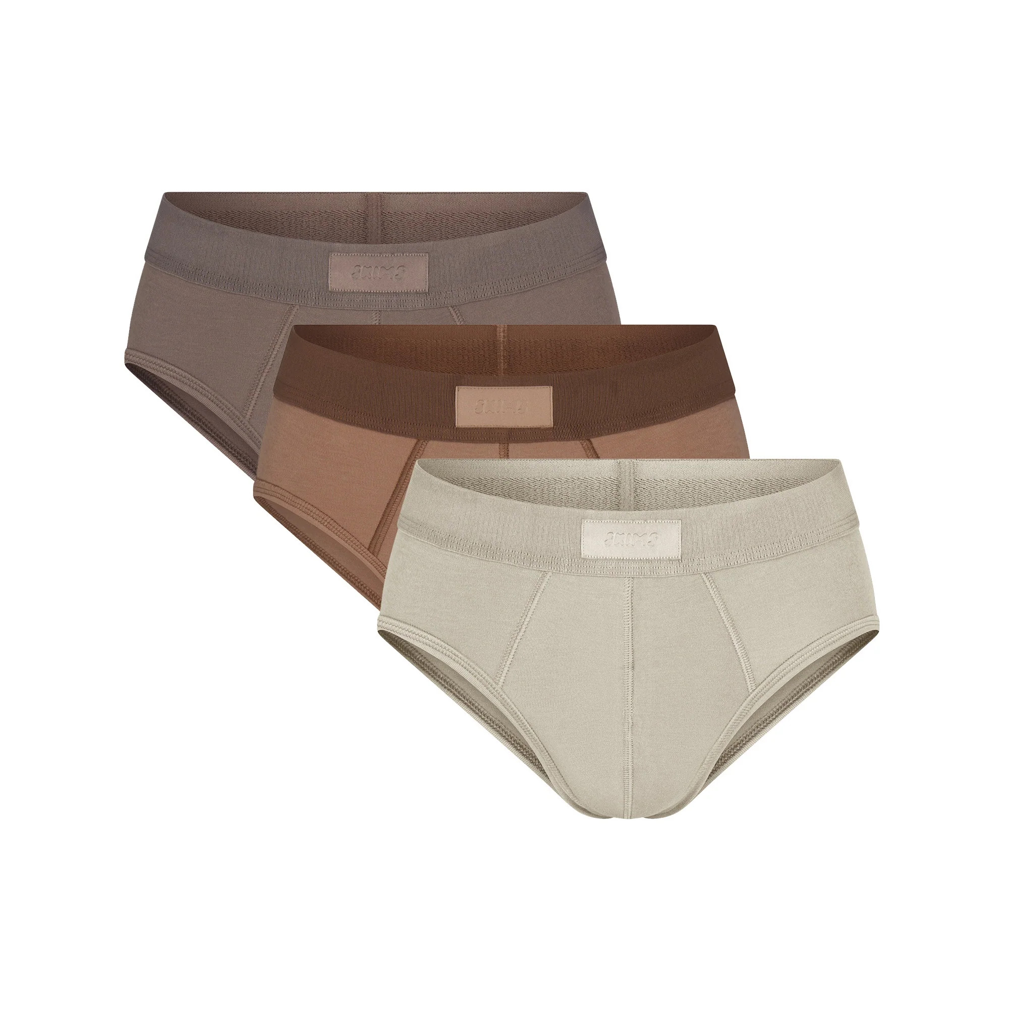 SKIMS COTTON MENS BRIEF 3-PACK | AGATE MULTI | SKIMS (US)