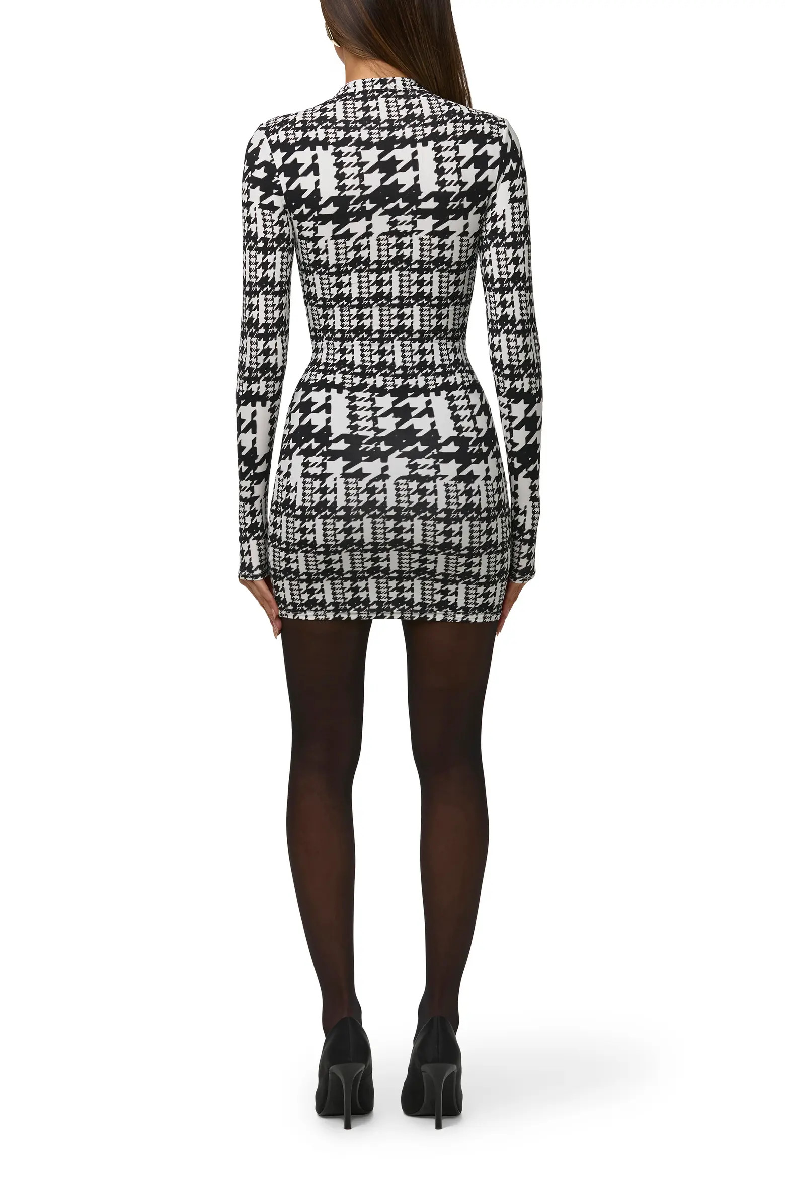 Naked Wardrobe Print Long Sleeve Body-Con Minidress (Women) | Nordstrom | Nordstrom