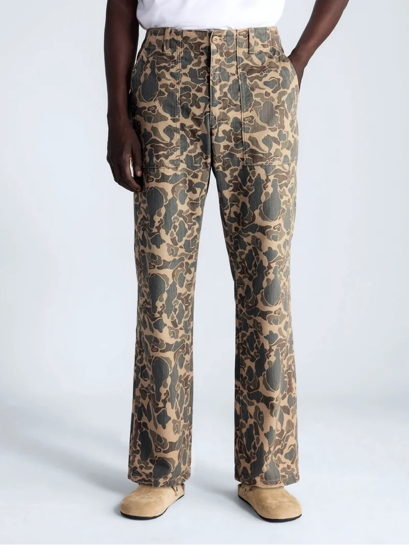 Free Assembly Men's Cotton Camo Utility Pants, Waist Sizes 30-38 | Walmart (US)