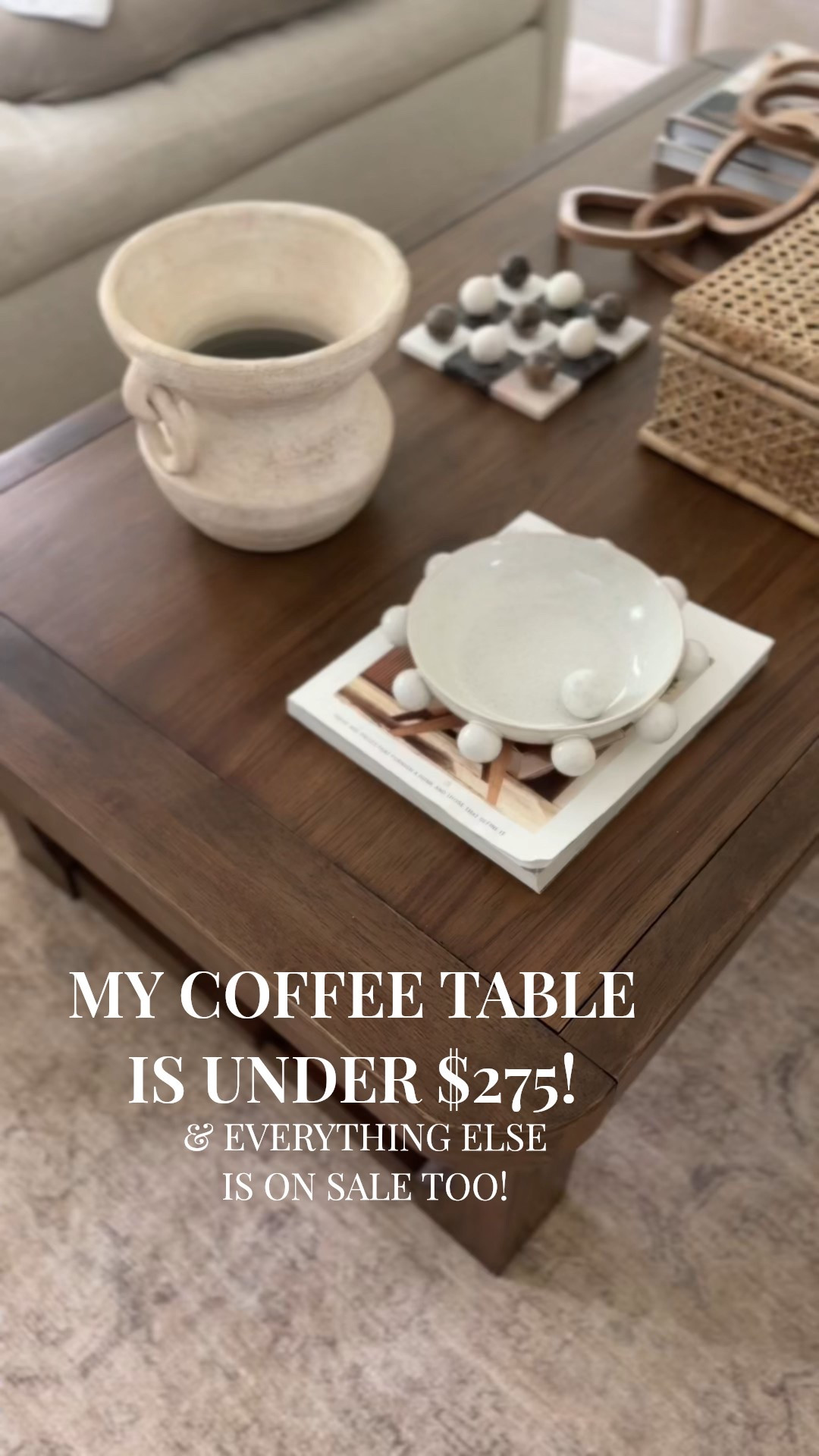 Coffee table decor! Memorial Day sales, Affordable home decor, coffee table ideas under $300! Cozy home decor, affordable finds #coffeetable

#LTKSaleAlert #LTKFindsUnder50 #LTKHome