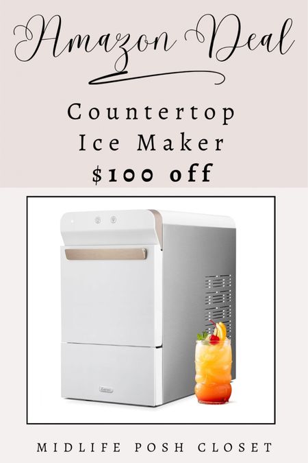 Amazon Deal! This neutral countertop icemaker makes ice and nuggets and it is $100 off!

#LTKxNSale #LTKHome