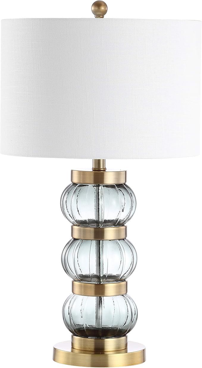 JONATHAN Y JYL4039A Linna 27.5" Glass/Metal Table Lamp Contemporary Transitional Bedside Desk Nig... | Amazon (US)