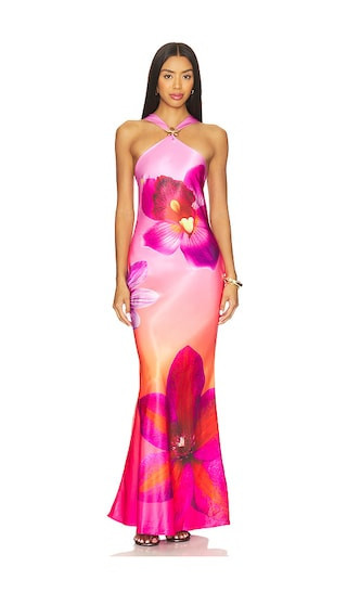 Runaway The Label Chara Maxi Dress in Pink. - size XS | Revolve Clothing (Global)