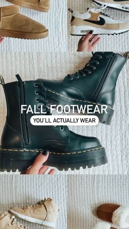 Cal shows you’ll actually wear! 

Combat boots only come in whole sizes. I’d you’re a half size - go up. That’s what I did and they fit great! Same for pull on boots Everything else fits true to size. 

Fall footwear 
Nike sneakers
Winter boots 

#LTKfindsunder100 #LTKshoecrush #LTKfindsunder50