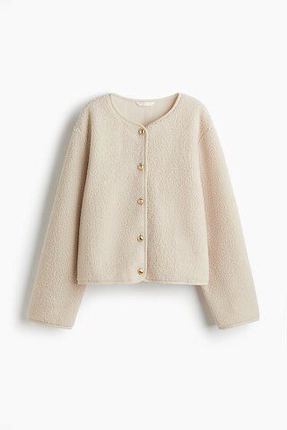 H & M - Jacke aus Teddyfleece - Beige - Damen | H&M (DE, AT, CH, NL, FI)