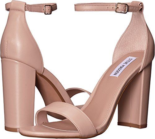 Steve Madden Women's Carrson Heeled Sandal, Blush Leather, 4 M US | Amazon (US)