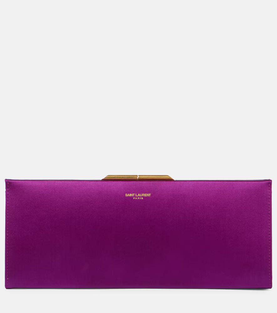 Saint Laurent Pochette Midnight Small en satin | Mytheresa (INTL)
