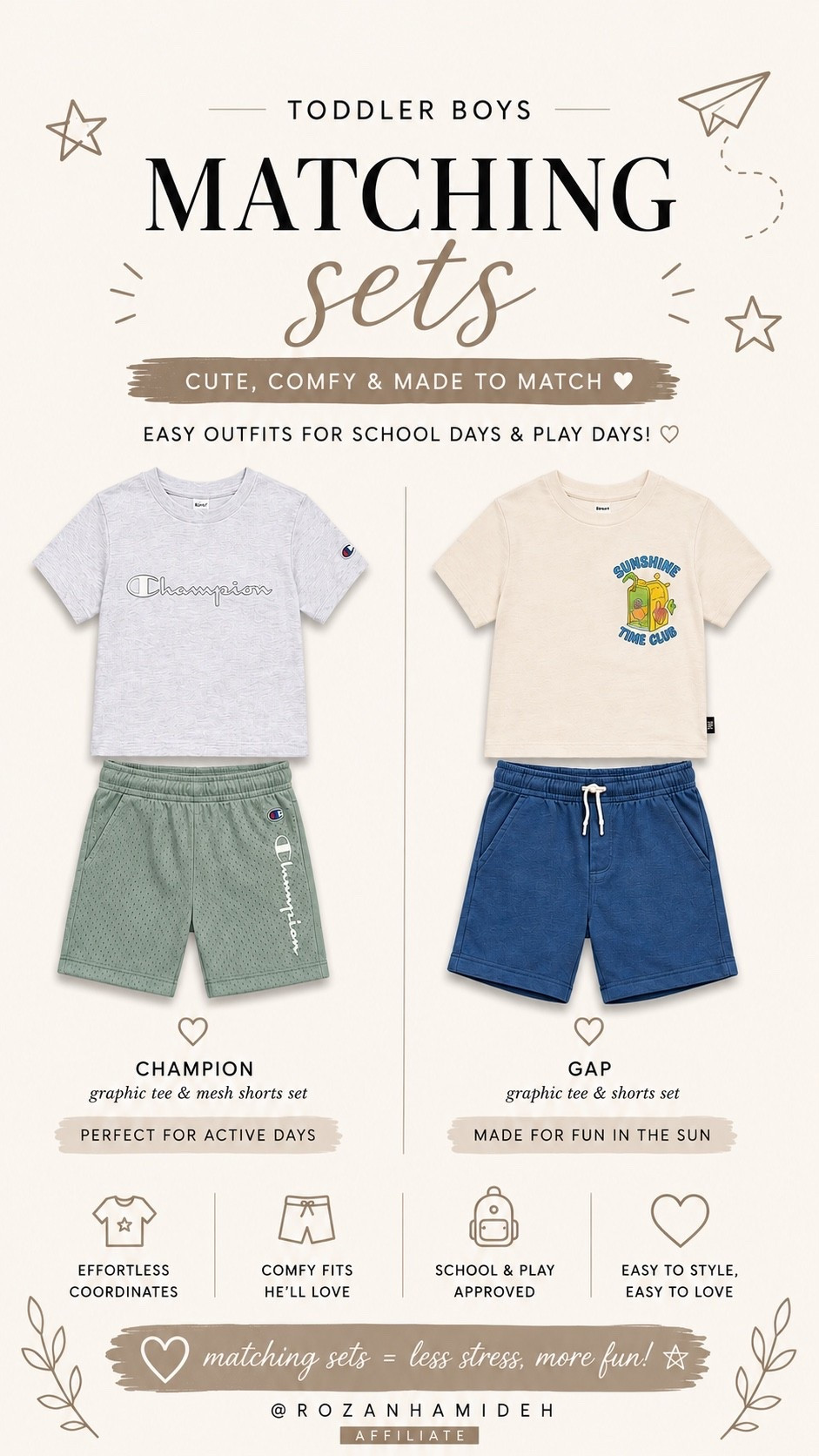 Easy outfit sets make school mornings so much simpler! These are comfortable, cute, and ready for all-day play. 💙

#BackToSchool #BoysStyle

#LTKKids