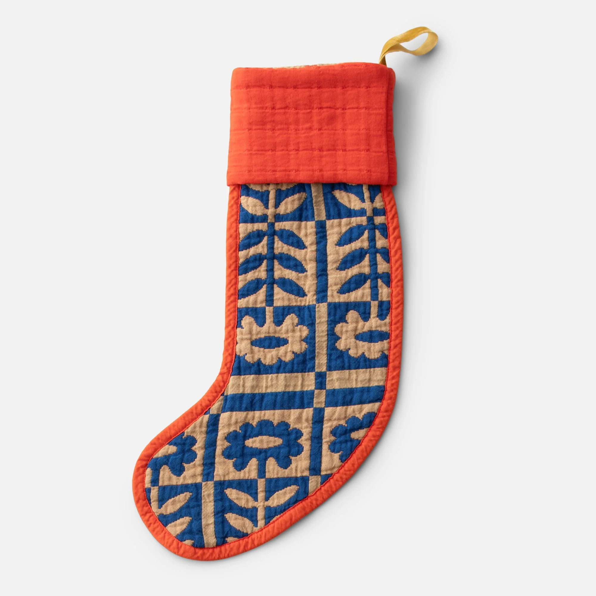 Stillwater Floral Stocking - Cobalt | Schoolhouse