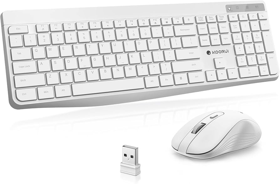KOORUI Wireless Keyboard and Mouse Combos, 2.4G USB Silent Keystrokes Full Size Keyboard 3DPI Mou... | Amazon (CA)
