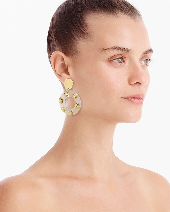 Acetate charm earrings | J. Crew US