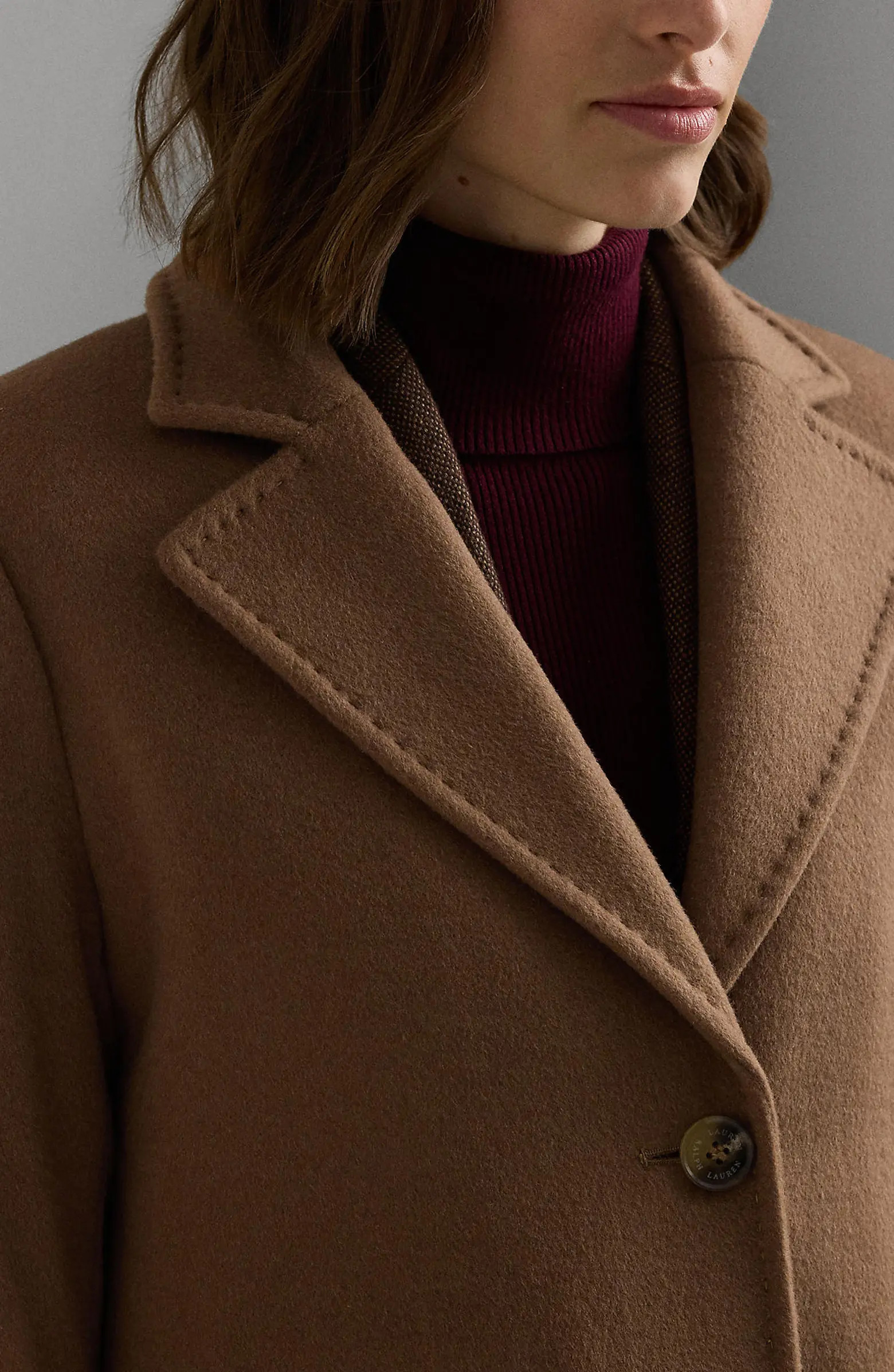 Longline Wool Blend Reefer Coat | Nordstrom