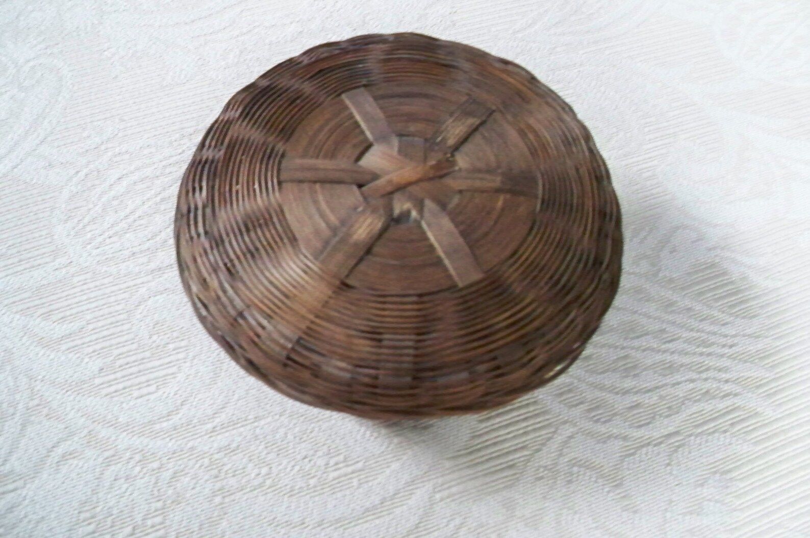 Vintage Covered Storage Basket Sewing Notions Basket  Thread | Etsy | Etsy (US)