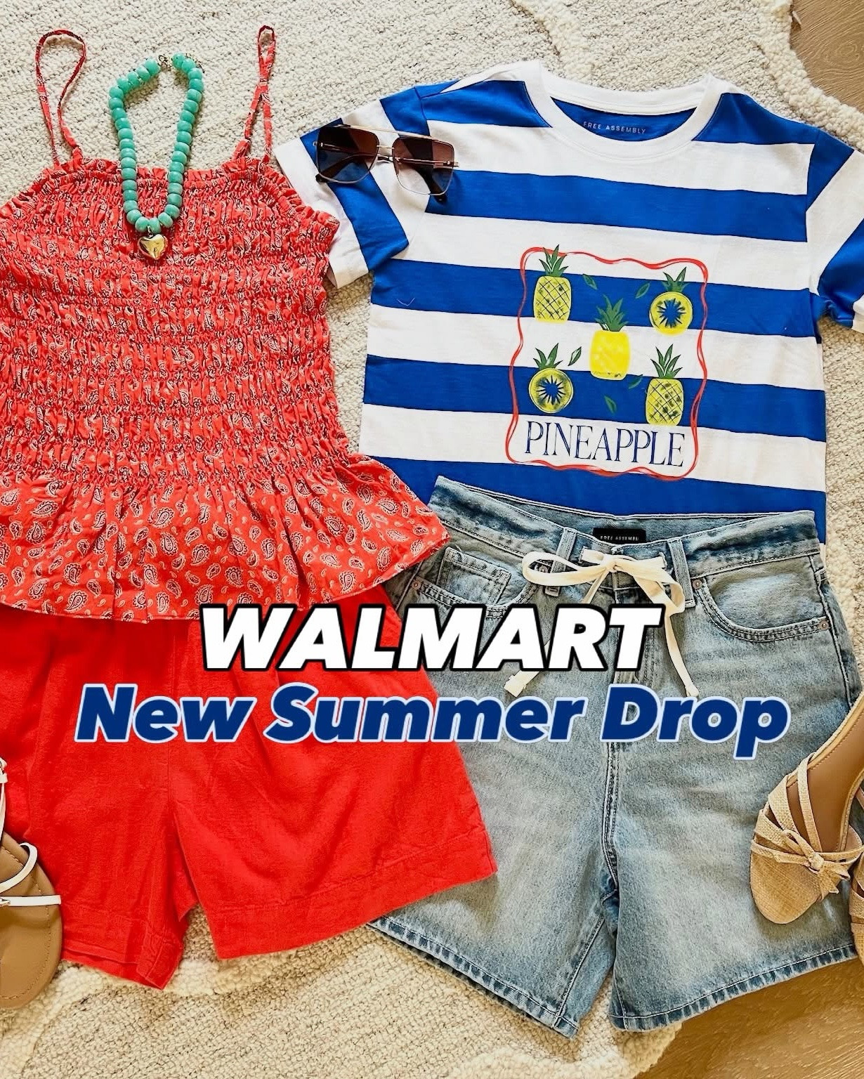 Walmart new arrivals just dropped and they are so good! 🌟Comment OUTFIT LINKS to shop it all! 🛍️From shorts and skirts to dresses and bathing suits - today’s new @walmartstyle roundup has the cutest styles we know y’all will love! ❤️
