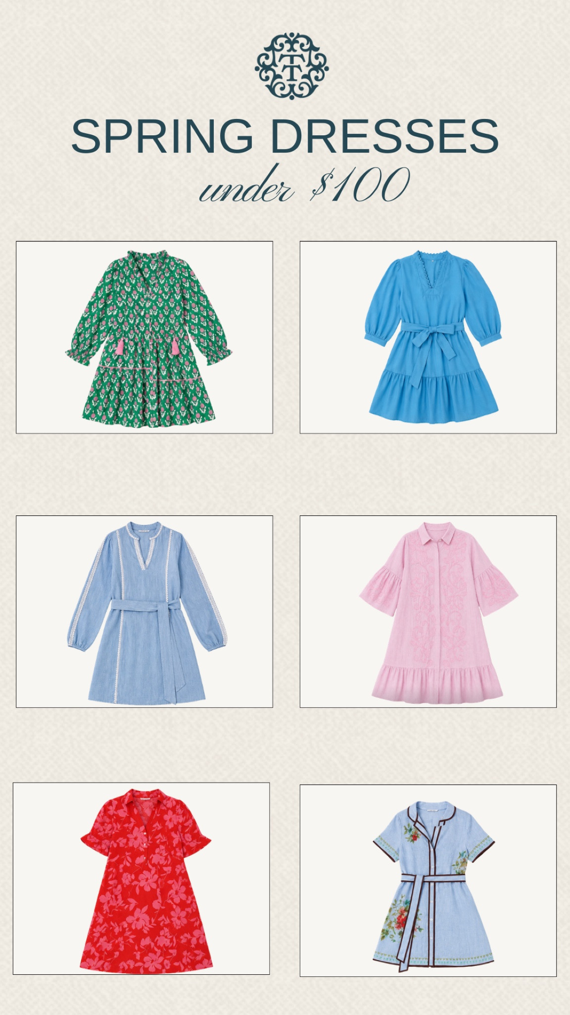 We pulled some spring dresses that feel right for this time of year. All of these are under $100 and easy to throw on for plans during the week or weekend. These are the kind you grab when you want to look put together without thinking too much.

#LTKOver40 #LTKSeasonal #LTKMidsize