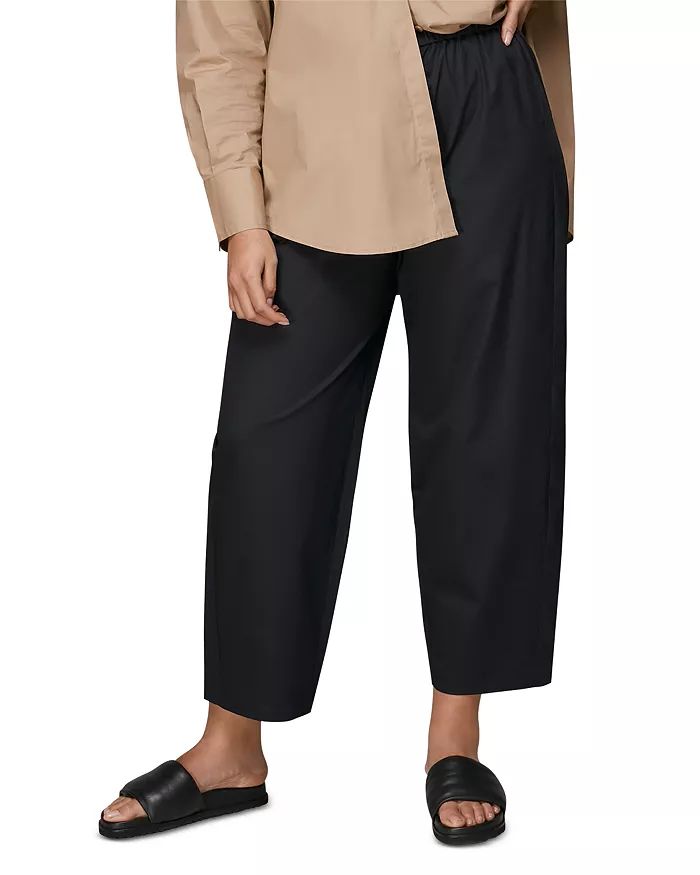 Poplin Barrel Leg Trousers | Bloomingdale's (US)