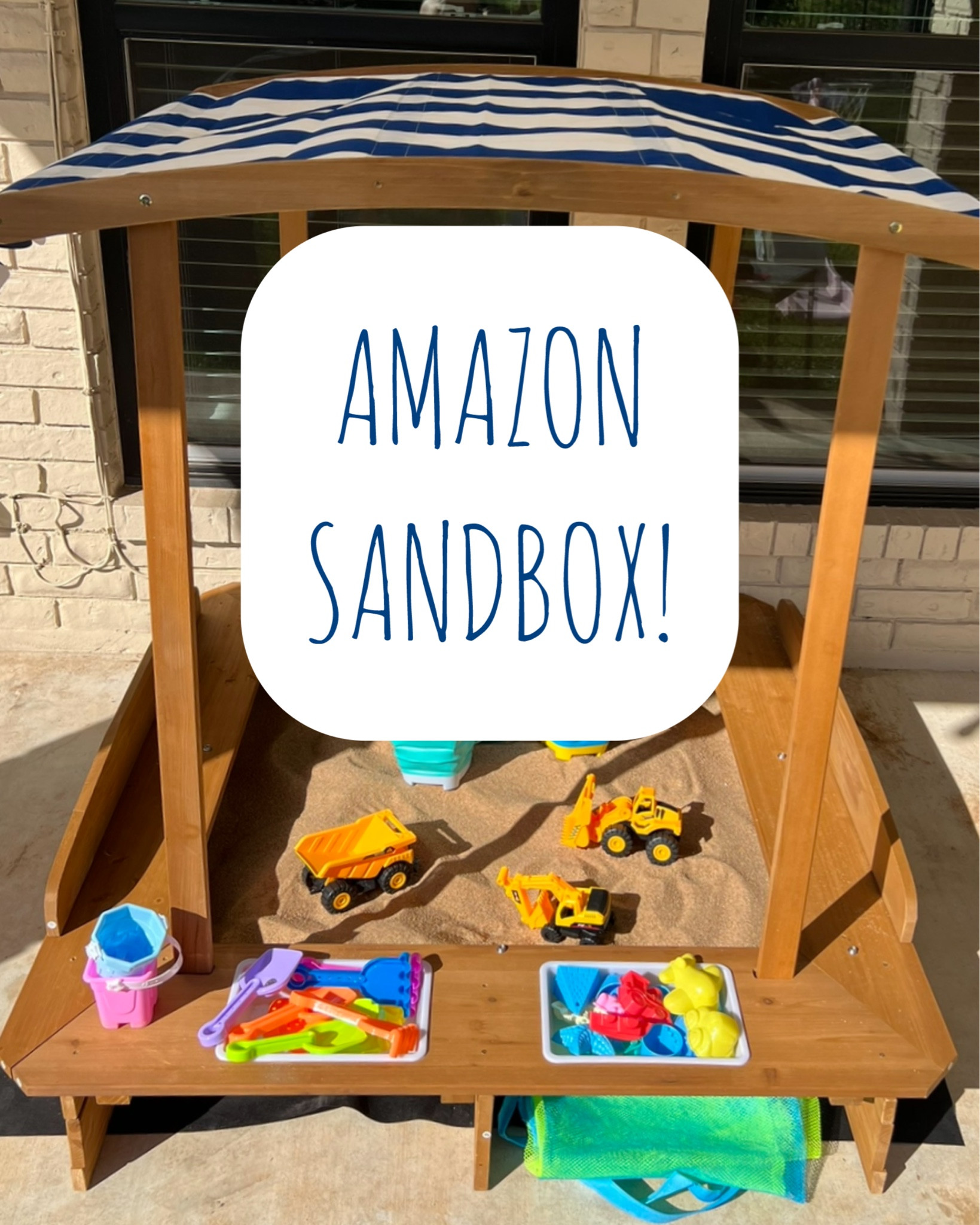 OBSESSED with our new sandbox in the backyard & water table cover! 🩷🩵 I hesitated getting this but after reading reviews I am SO glad I took the risk because it not only fits PERFECT, but was easy to put together + comes with two toy baskets & a cover that you install the buttons to fit right into place! DEF Mila’s new fav! (And mommy’s so we no longer have to walk all the way to the park now lol!) If you have the space, just get it! 😍🦀🏖️ #LTKmom #LTKtoddler #LTKtoys #LTKbackyard #LTKbabies #LTKbaby #LTKsummer #LTKspring

#LTKHome #LTKWatchNow #LTKKids