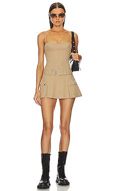 Lovers and Friends Remy Mini Dress in Taupe Neutral from Revolve.com | Revolve Clothing (Global)