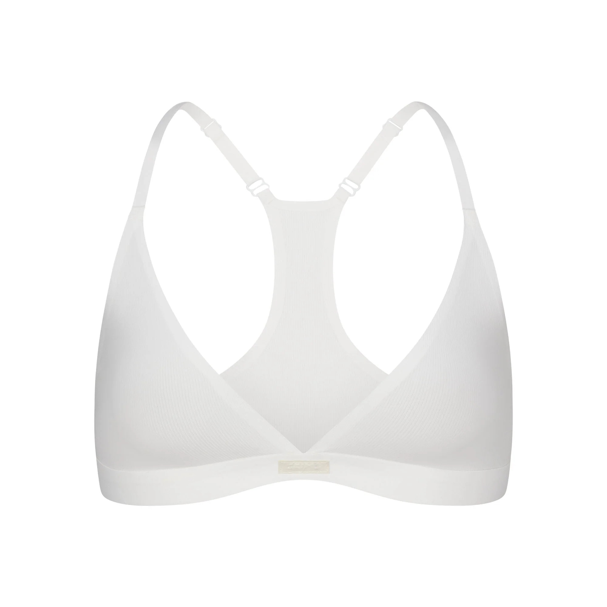 SMOOTH RIB RACERBACK TRIANGLE BRALETTE | SKIMS (US)