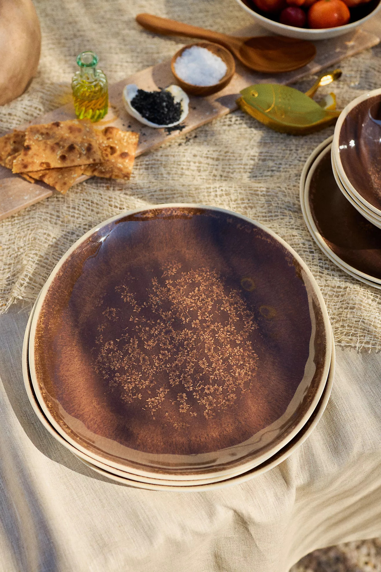 Dakota Melamine Dinner Plates, Set of 4 | Anthropologie (US)