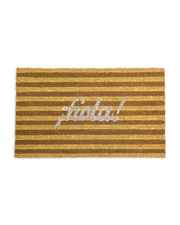 18x30 Hola Stripes Coir Doormat | TJ Maxx