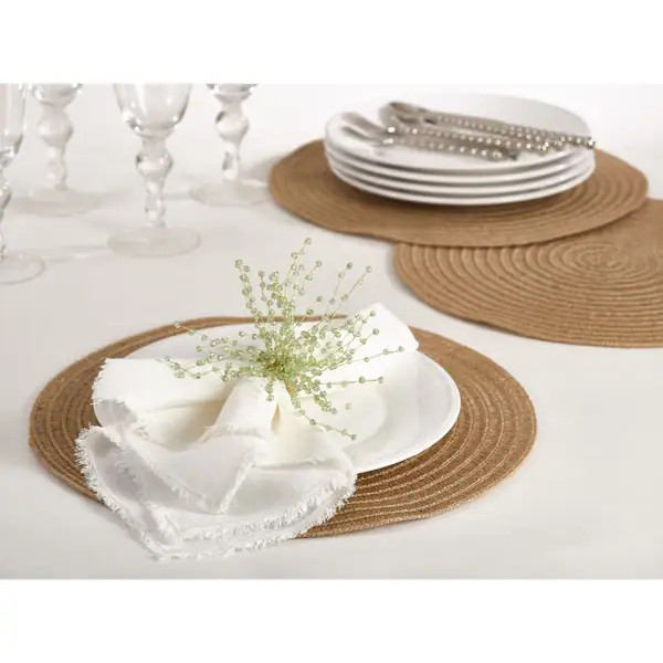 Natural Design Placemat (Set of 4) - 15"D - Bed Bath & Beyond - 10693984 | Bed Bath & Beyond