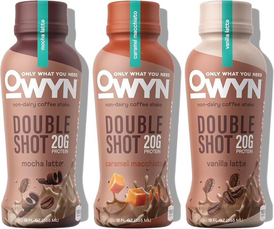OWYN Only What You Need Doubleshot Dairy Free Keto Protein Coffee Shake, Variety Pack, 0g sugar, ... | Amazon (US)