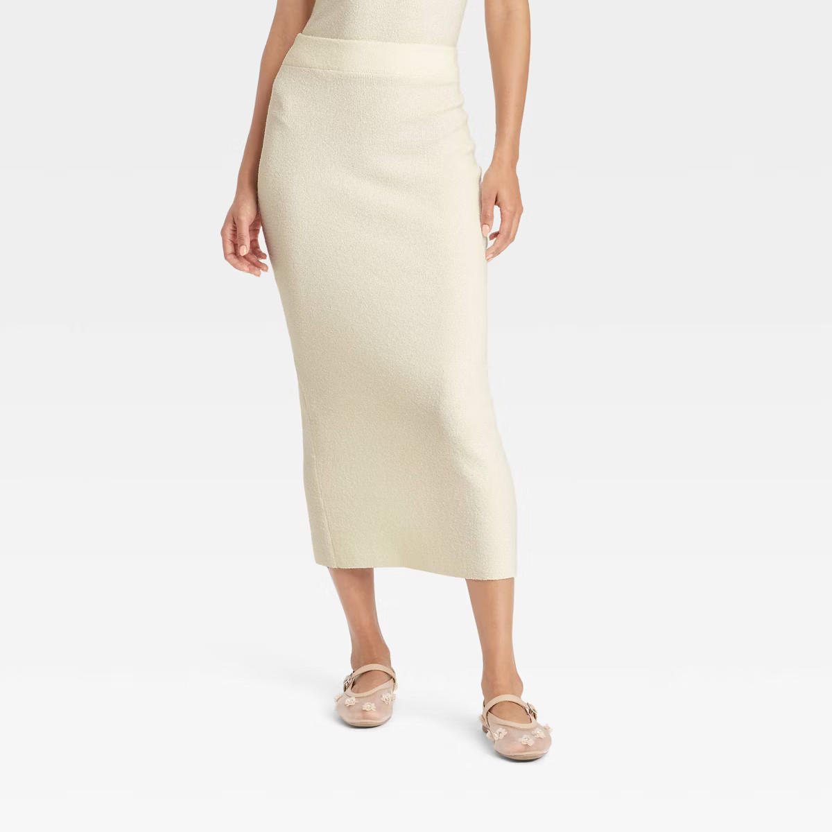 Women's Midi Boucle Sweater Skirt - A New Day™ | Target