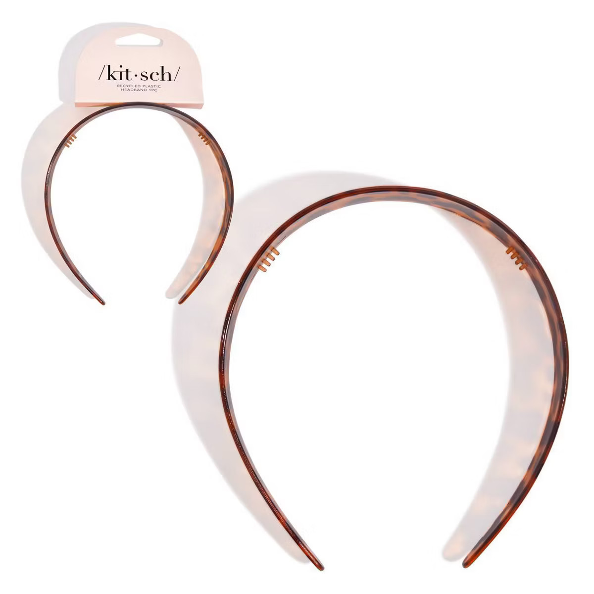 Kitsch Recycled Plastic Wide Headband - Tortoise | Target