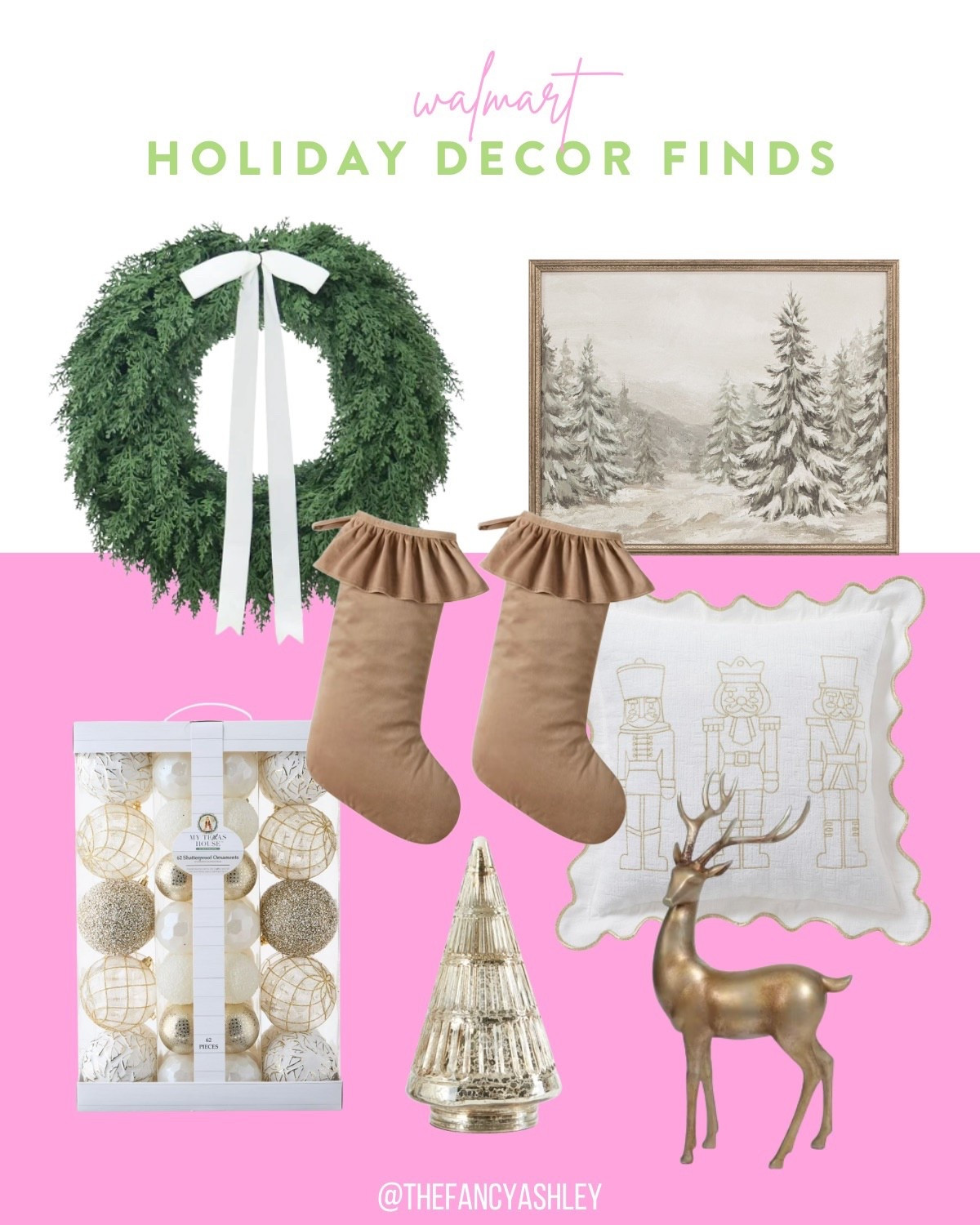 Love these cute holiday home decor finds from Walmart - the neutrals go with any living space. Love the price points! These are an early holiday must grab, they will go fast! Walmart decor | holiday decorations | neutral decor | Christmas decor | affordable home decor | seasonal finds | Walmart finds | holiday season

#LTKHome #LTKFindsUnder100 #LTKSeasonal