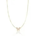 Packed Party Women's Goldtone Flutter-By Butterfly Motif Necklace | Walmart (US)