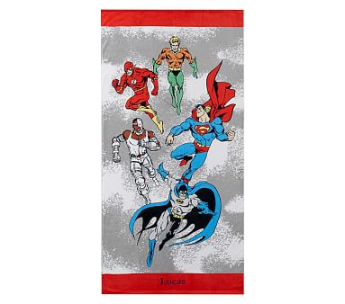 Justice League™ Kid Beach Towel | Pottery Barn Kids