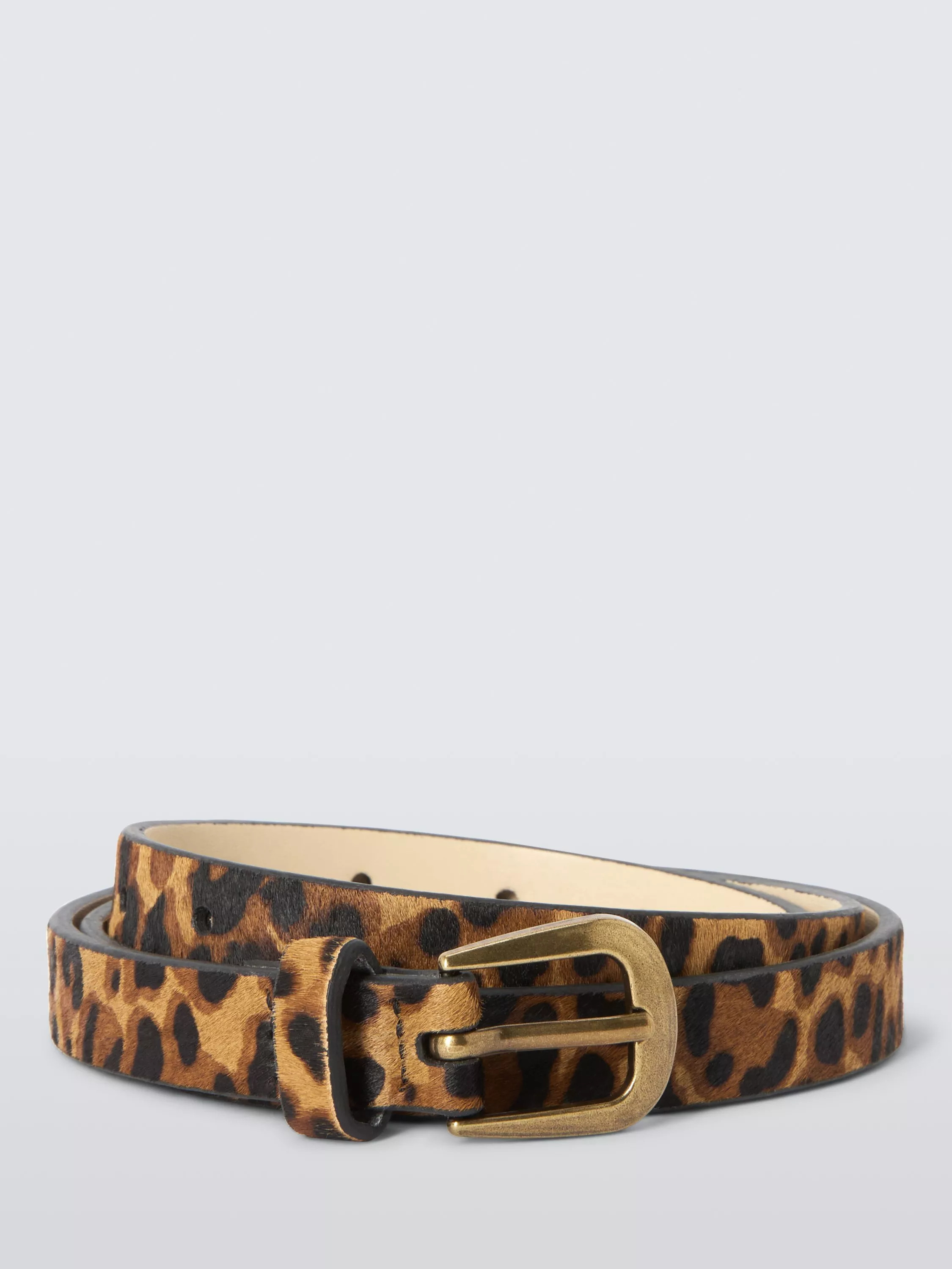 John Lewis Sarah Leopard Print Leather Belt | John Lewis (UK)