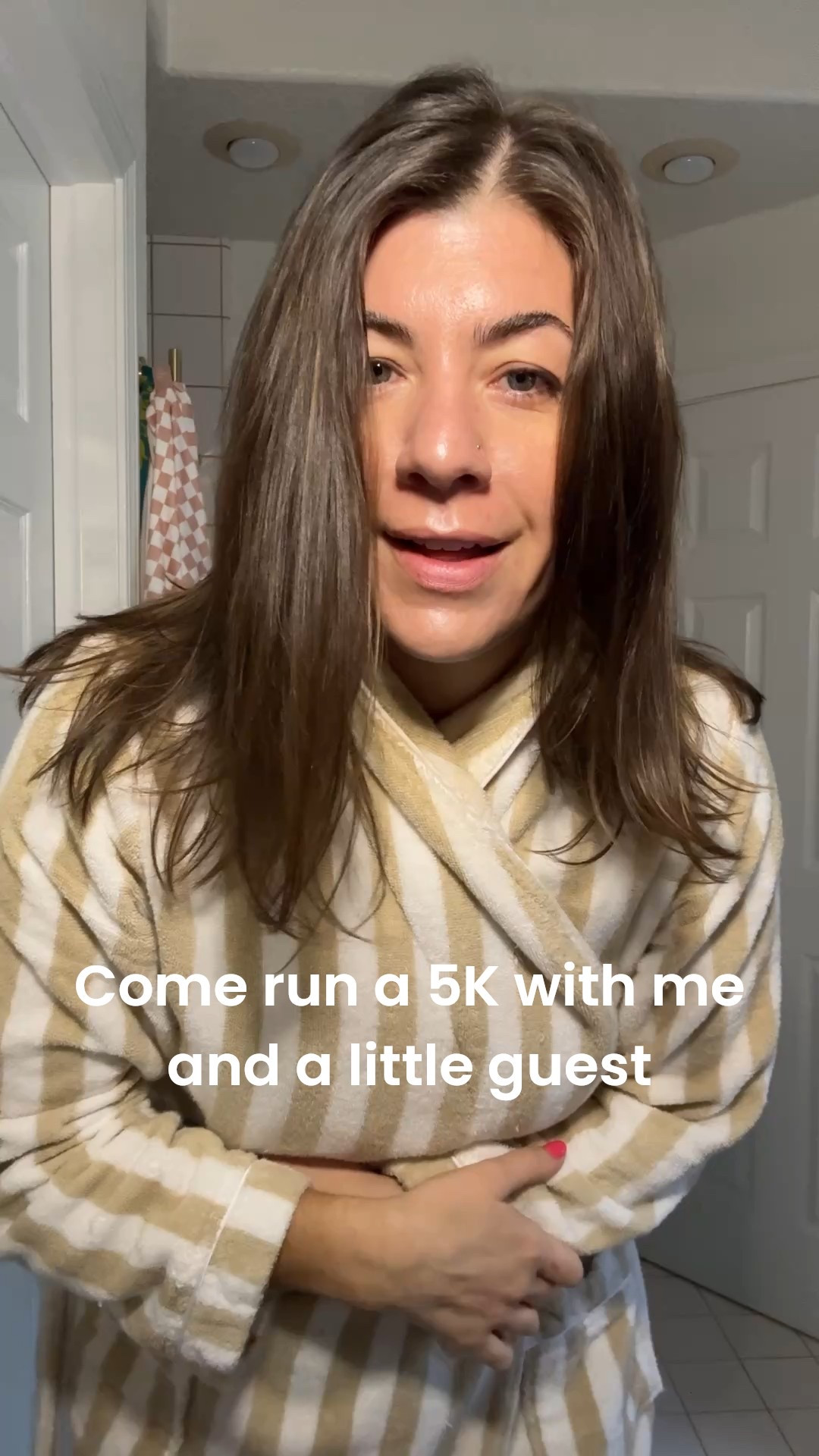 Run a 5 k with me and my son!
I wear an 8 in leggings and a medium in bra and tee 

#LTKActive #LTKOver40 #LTKMidsize