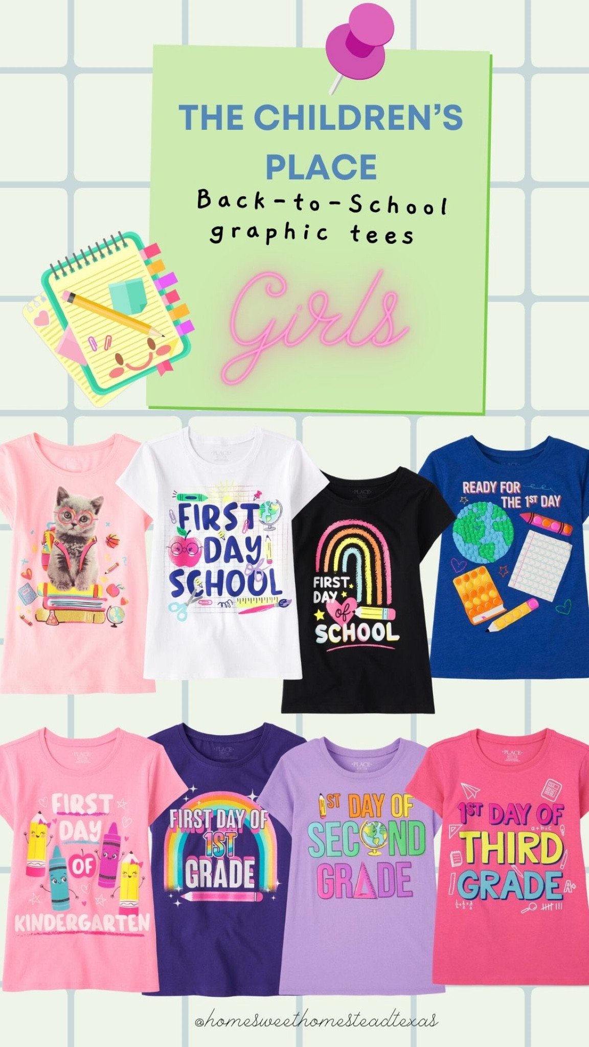 children's place graphic tees