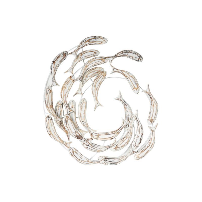 Coastal Wood Fish Wall Decor White - Olivia & May | Target