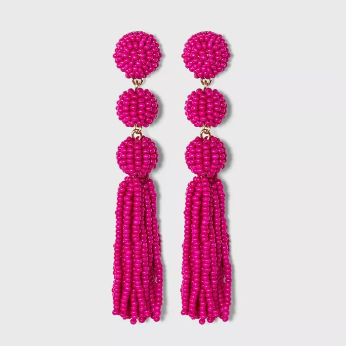 SUGARFIX by BaubleBar Beaded Ball Drop Tassel Earrings | Target